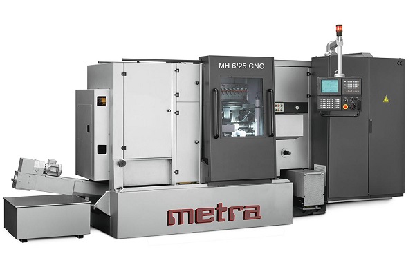 Многошпиндельный токарный автомат METRA MH 6/25 CNC с системой ЧПУ Mitsubishi С70